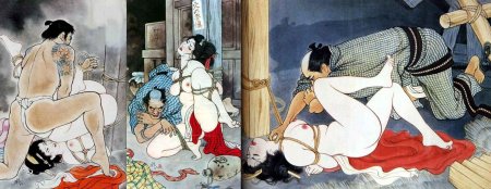 Японская эротическая гравюра сюнга