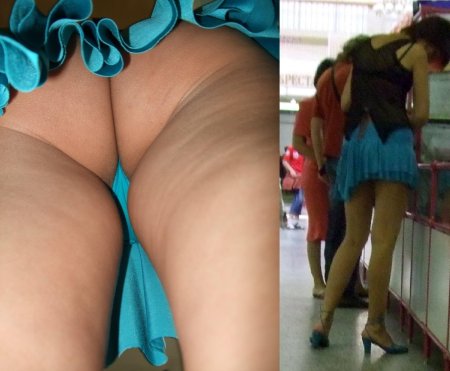 У женщин под юбкой