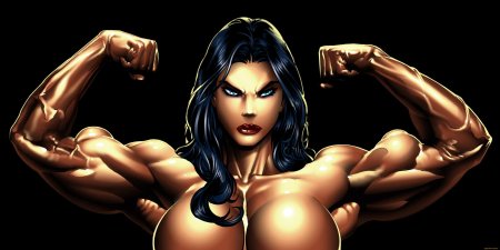 Накаченная женщина