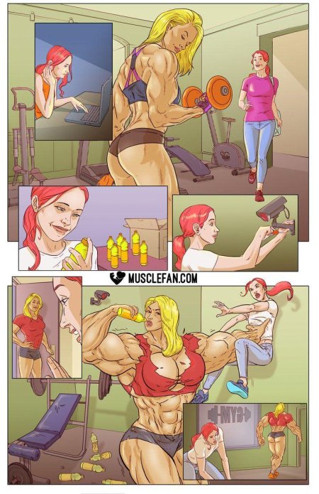 Female muscle комикс lift