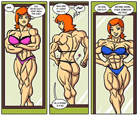 Гвен теннисон muscle growth