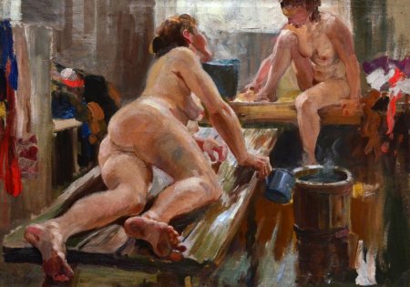 Александр герасимов художник баня