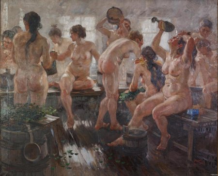 Советские женщины в бане