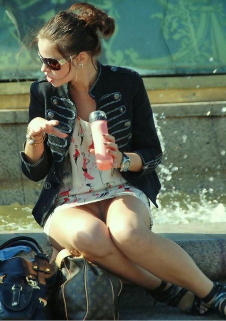 Real amateur public candid upskirt