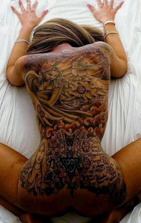 Красивые тату на спине