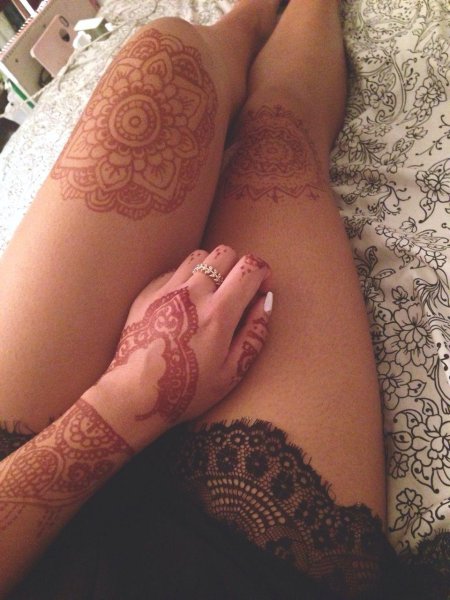 Менди татуировки хной