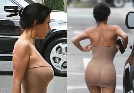 Прозрачное платье голая