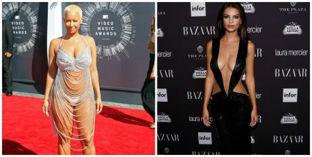 Голые наряды знаменитостей