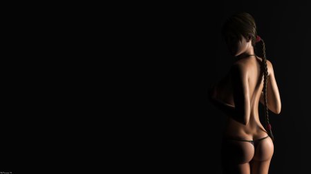 Голые девушки на темном фоне