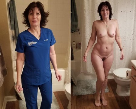 Одетая и раздетая девушка