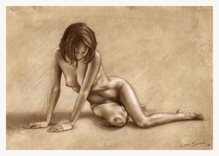 Рисунки карандашом голых женщин