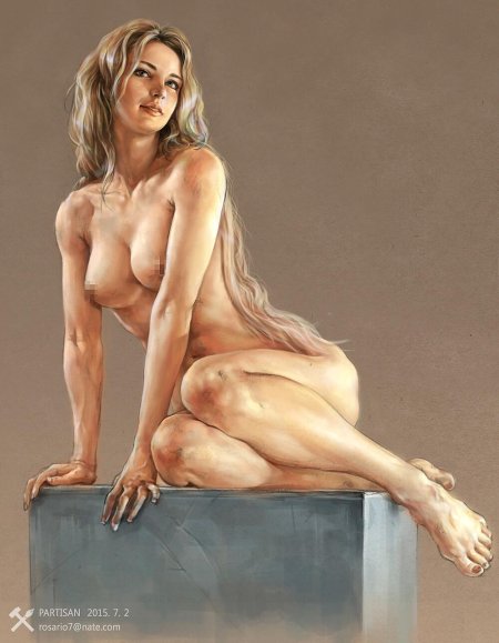 Голые рисованные девушки