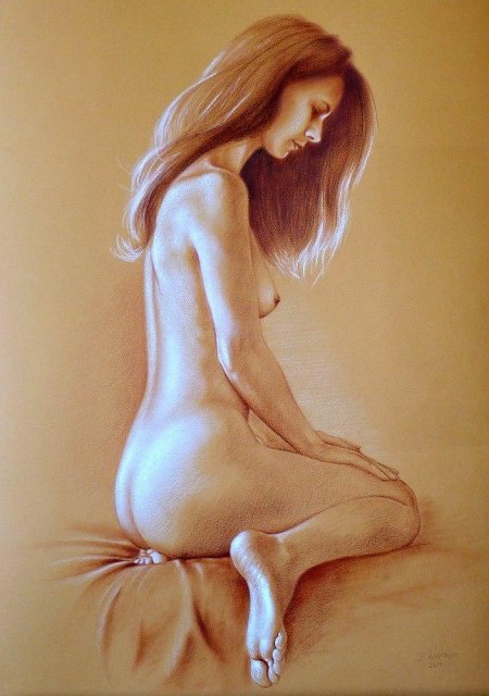 Рисование женской обнаженки