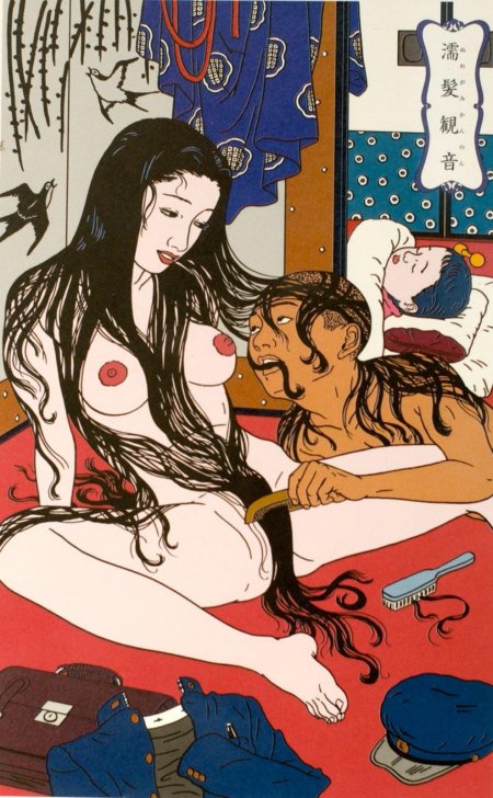 Тошио саеки (toshio saeki) эротические хоррор иллюстрации
