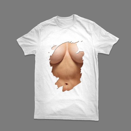 Футболка с мужским торсом