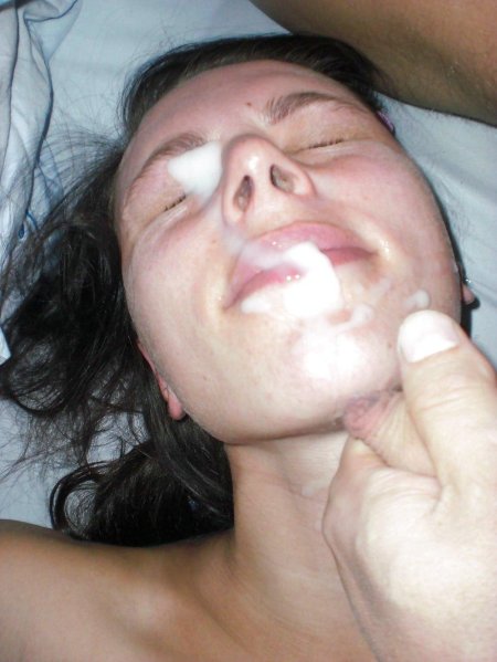 Кончил на лицо любительское