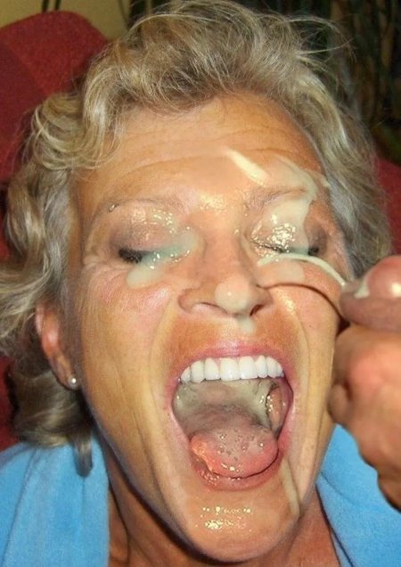 Старуха в сперме