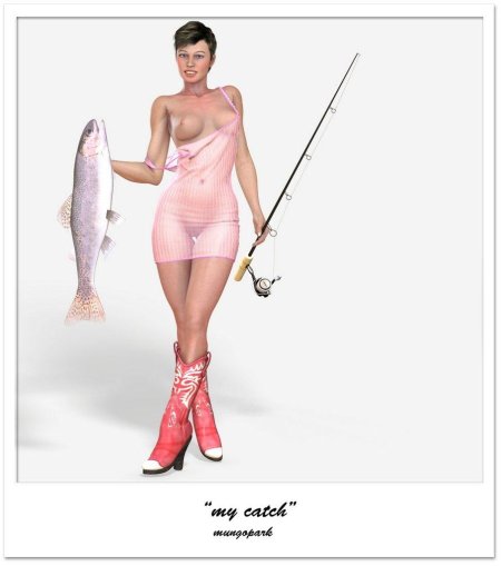 Девушка на рыбалке