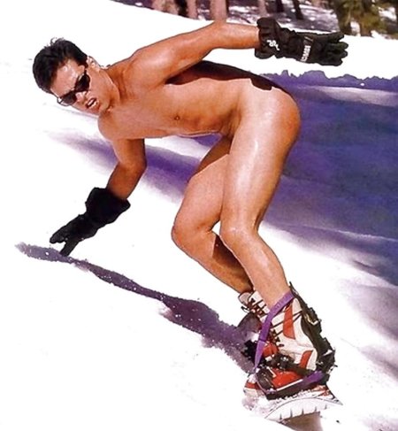 Голые на горных лыжах