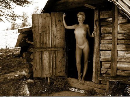 В деревенской бане