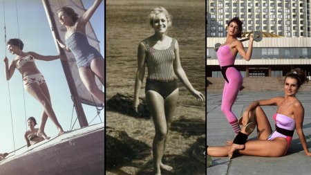 Советские женщины в купальниках