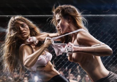 Девушки дерутся