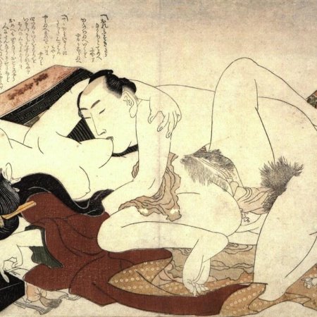 Японская эротическая гравюра сюнга