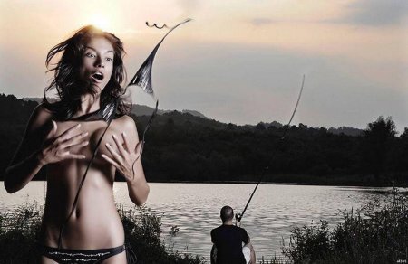 Девушка с удочкой