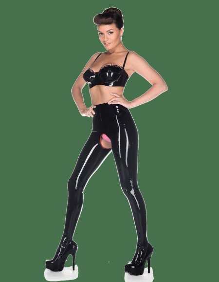 Латексные леггинсы