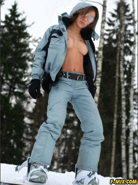 Сноуборд девушка