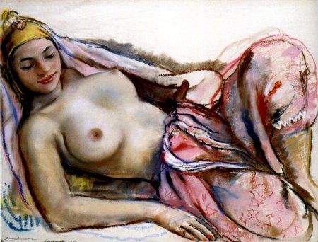 Зинаида серебрякова, «нагая», 1928