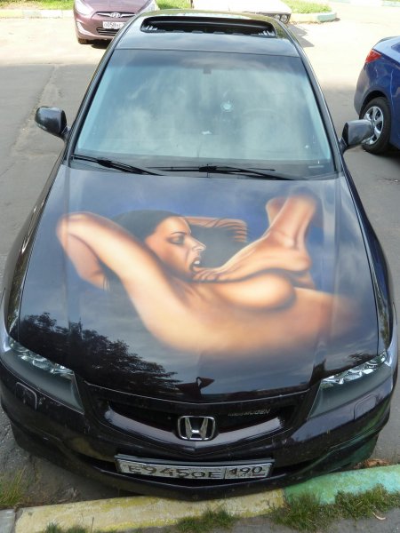 Аэрография на авто для девушек