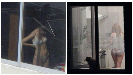 Голая соседка в окне напротив