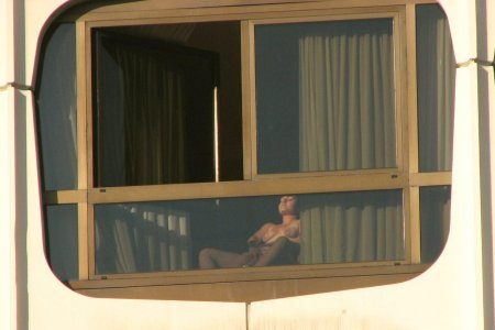 Balcony nude