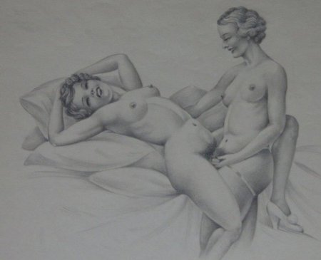 Лесбийские эротические рисунки