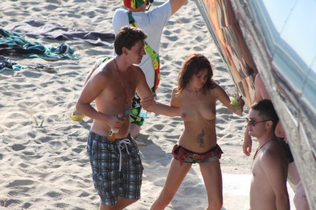 Секс на пляж