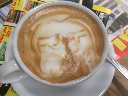 Кофе с рисунком