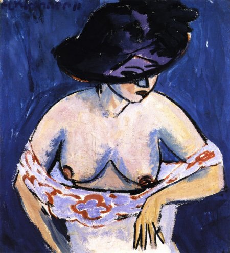 Женщина в шляпе картина