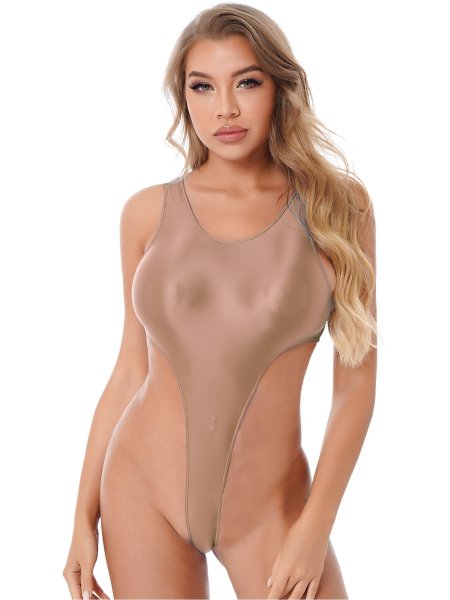 Прозрачное боди стринг с вырезом