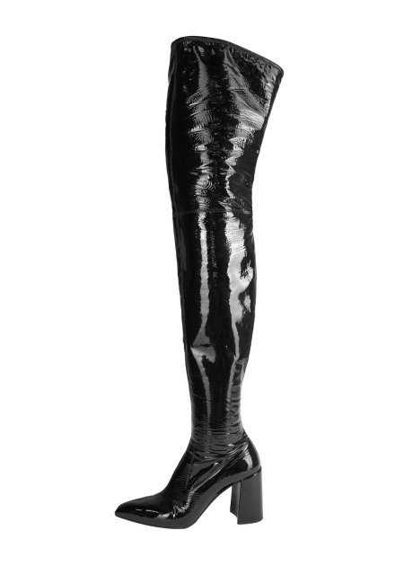 Ботфорты лакированные