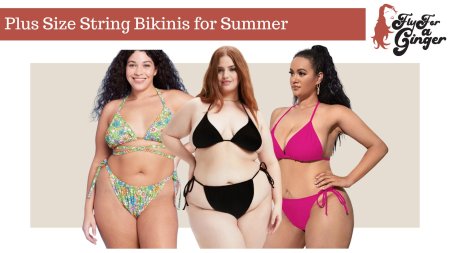 Модели плюс сайз в купальниках