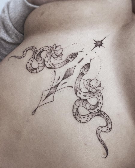Тату змеи