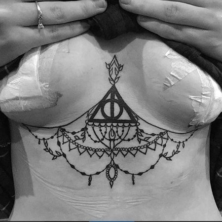 Тату гарри поттер дары смерти