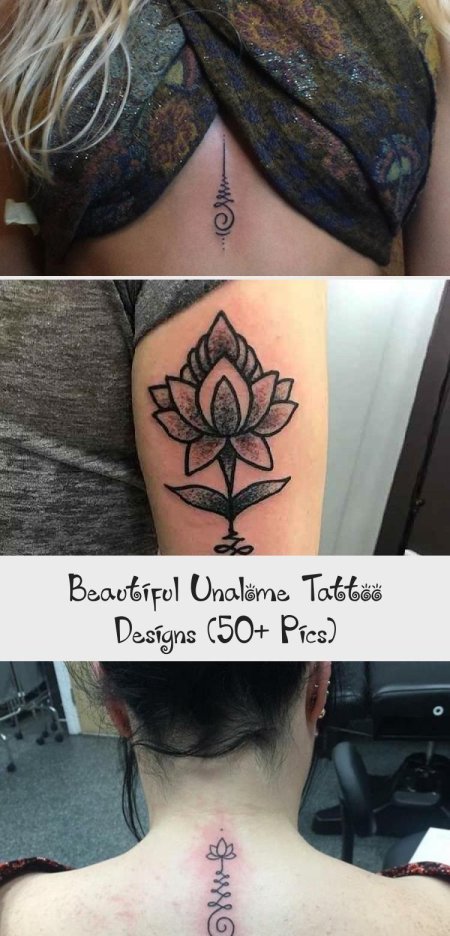 Тату лотоса на спине