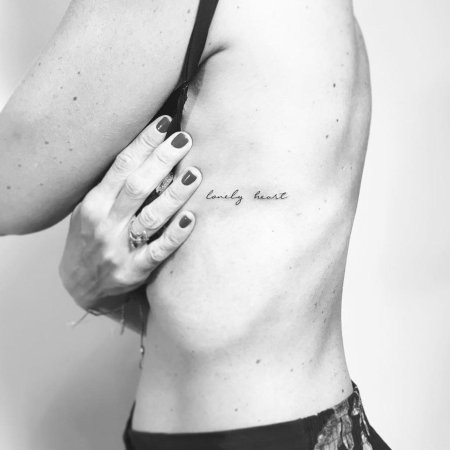 Тату минимализм для девушек