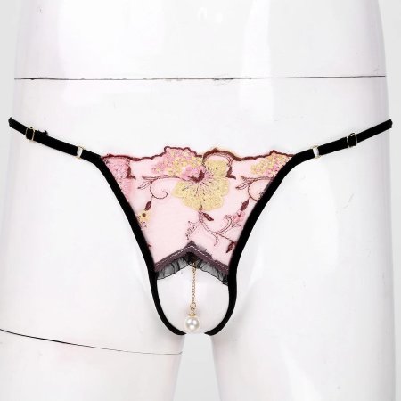 Трусики стринги с вышивкой