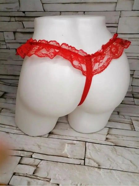 Трусы с жемчугом стринги