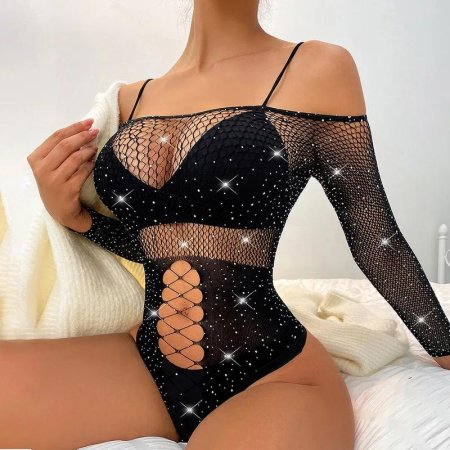 Боди со стразами