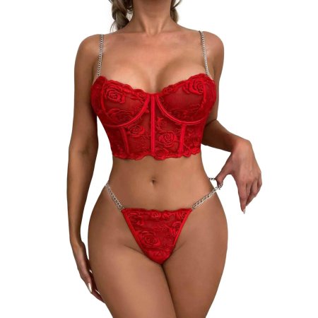 Красное эротическое белье