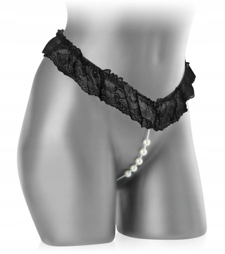 Женские трусики с бусинками